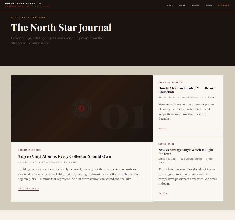 North Star Vinyl Co. Thumbnail